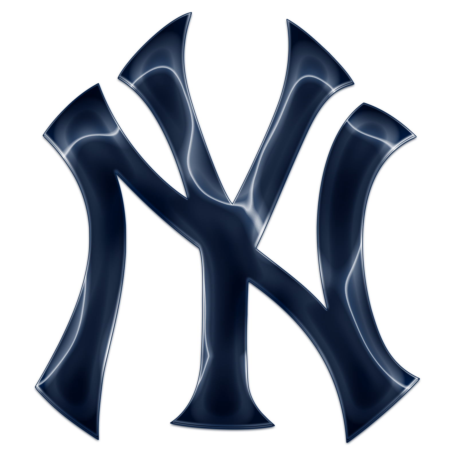 New York Yankees Crystal Logo iron on paper